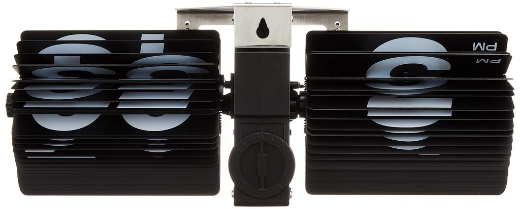 AZUMAYA Flip Clock Black CLK-118BK