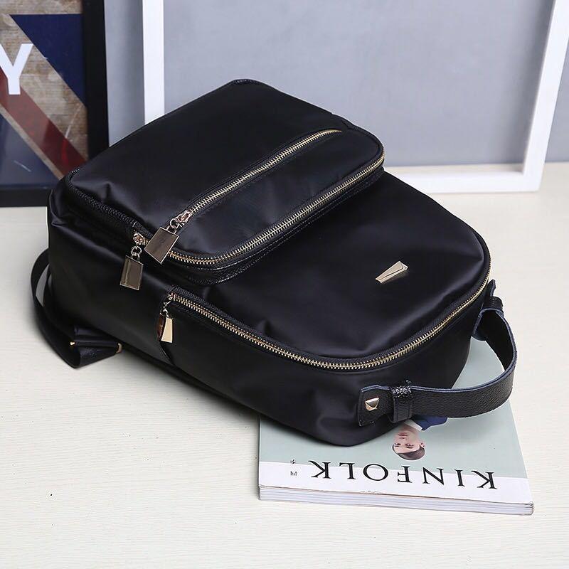 IELGY backpack female Korean version of the trendy Oxford cloth ladies backpack pure color versatile casual waterproof bag