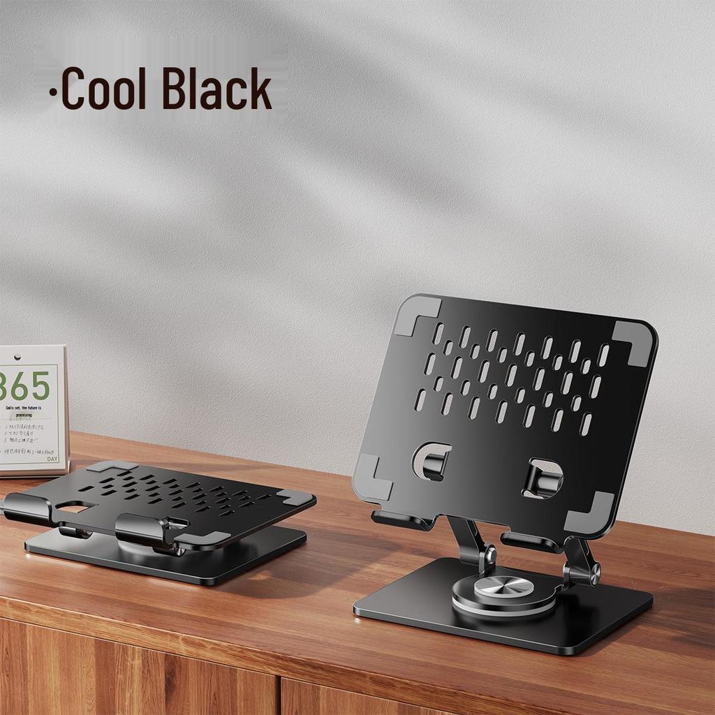 Adjustable 360° Rotating Aluminum Tablet & Phone Stand