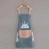 Korean Style Waterproof Unisex Kitchen Apron - Fashionable, Oil & Stain-Resistant with Hand Wiping Feature