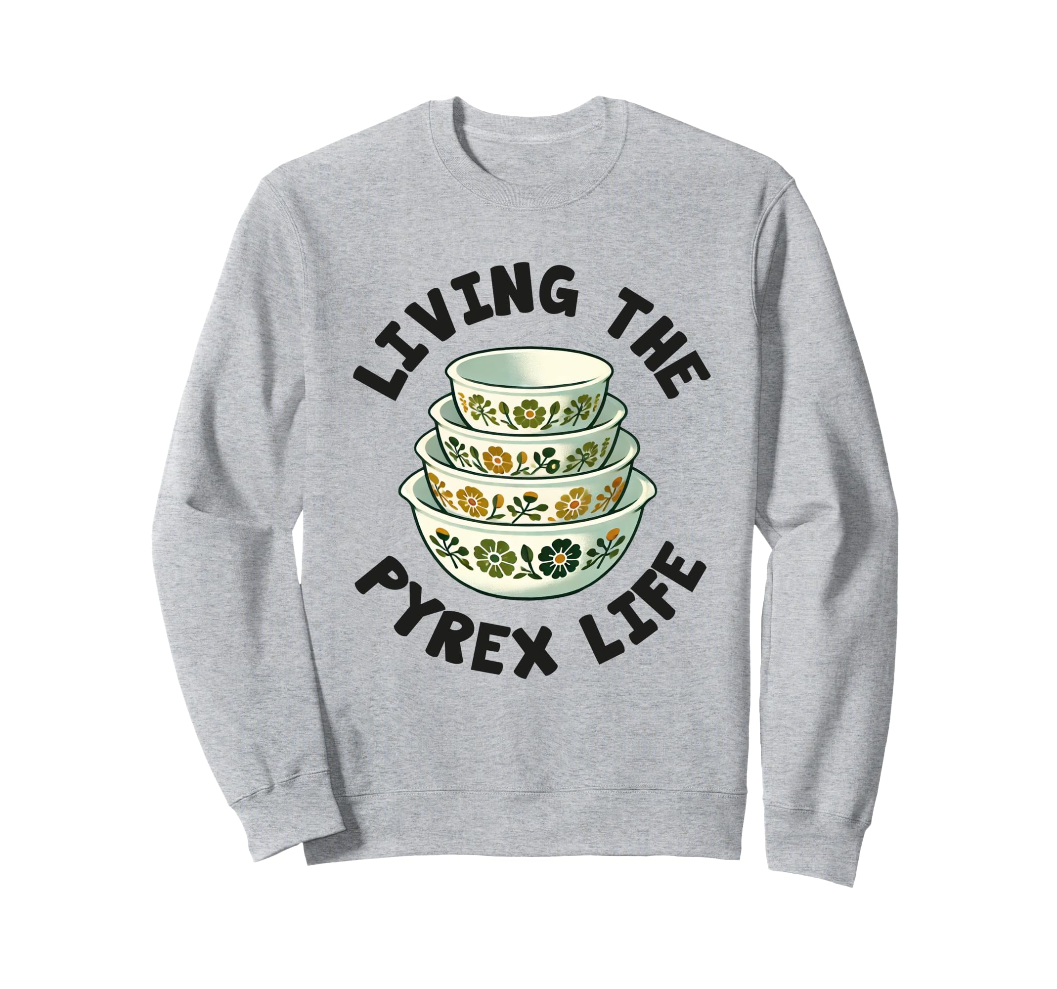 

Винтажная кухонная утварь Pyrex Коллекционный узор Кухонная миска Толстовка серый