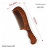 Black Gold Sandalwood Comb: Anti-Static, Anti-Hair Loss, Portable Meridian Massage Comb for Men & Women, Ideal Gift & Engraving Option.