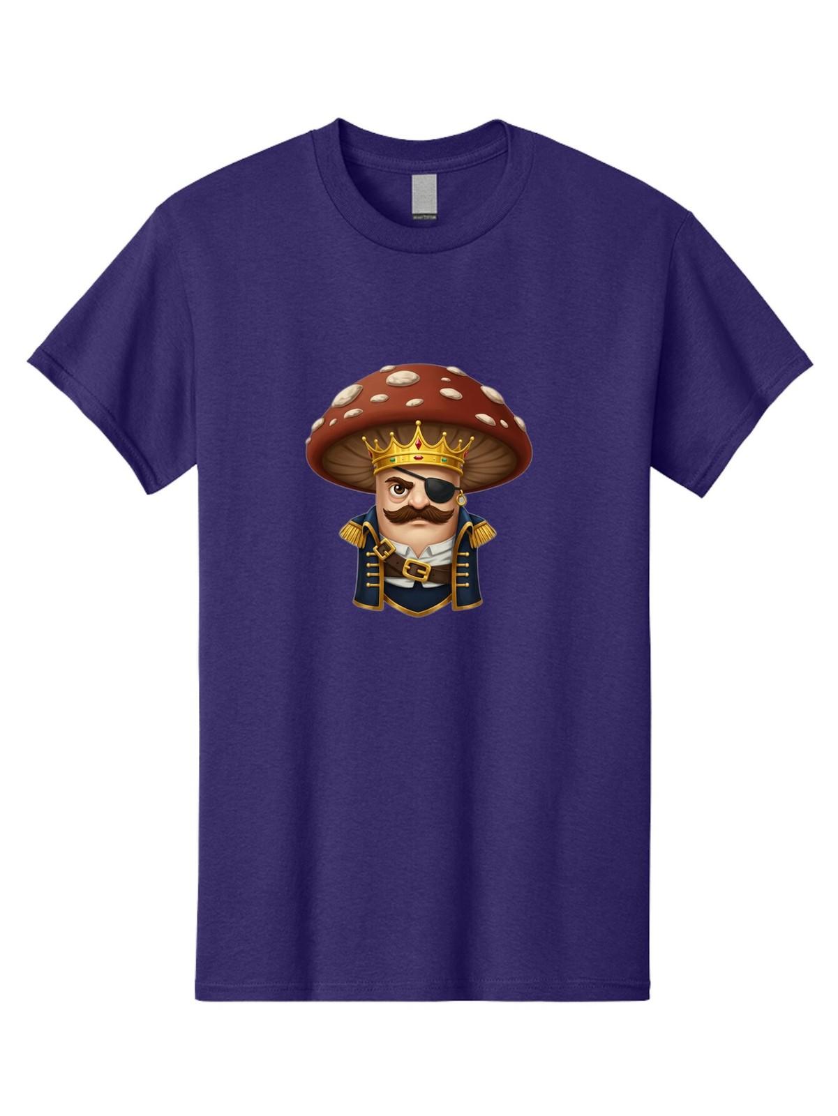 Pirate-Shroom-1 Mens Graphic Tee, 100% Cotton, Casual Summer Wear S