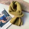 Fashion Cashmere Scarf Winter Warm Thick Comfortable Velvet Convenient Scarf Outdoor Keep Warm Solid Color Simple Scarf