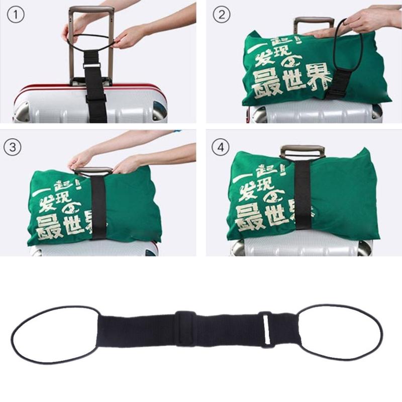 Adjustable Elastic Luggage Carriers Strap Baggage Bungee Belt Suitcase Belts