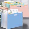 1-4PCS 13 Pocket Accordion File Organizer Expandable Document Bag Handle for Desk Stand Up Student Test Paper Folder