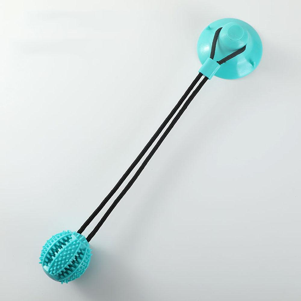 

Интерактивная игрушка для жевания собак с присоской, лакомства для дрессировки щенков, зубная щетка, веревка для чистки зубов, игрушки для собак S (Ball 5cm) синий