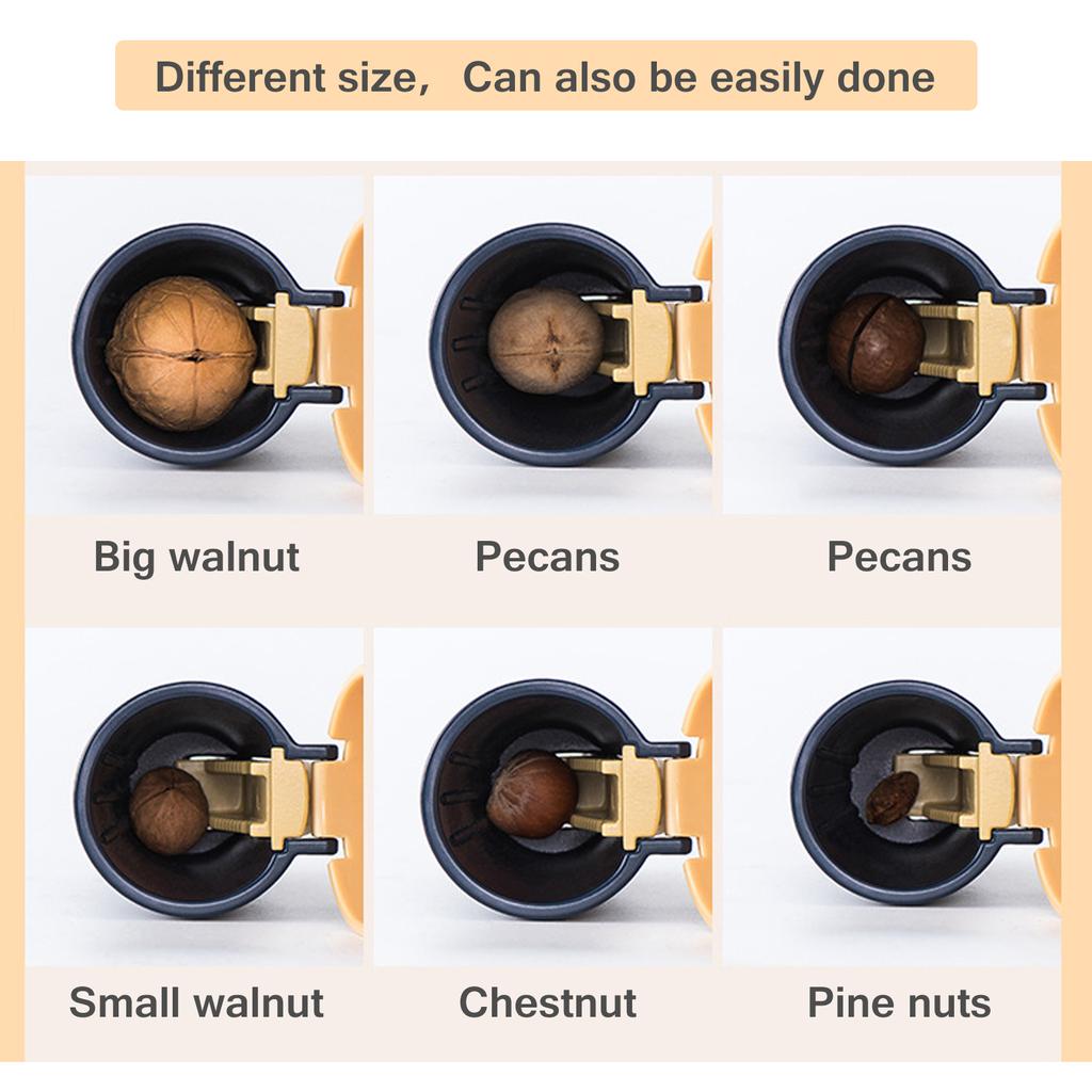Ořechová spona odolná proti stříkající vodě Multifunkční nástroj na loupání ořechů Zinková slitina Odolná a odolná proti opotřebení Nálevkovitý design bez námahy