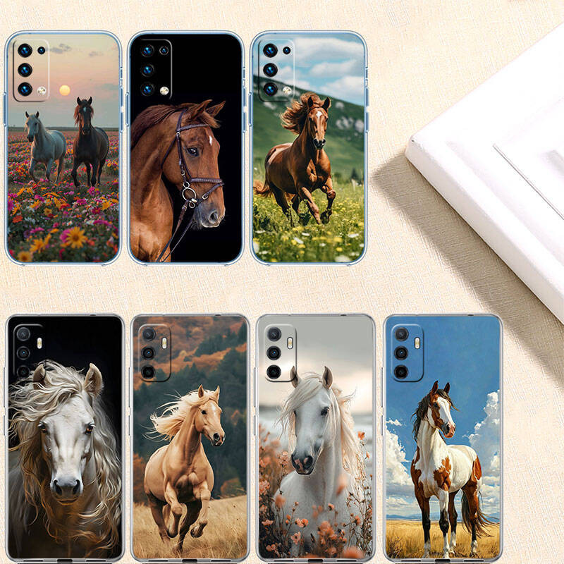 MH57 Fine Horse Phone Case for Motorola Edge 20 30 S30 40 50 Fusion Lite Plus Pro Neo Ultra One Power Action Macro Hyper Vision Zoom