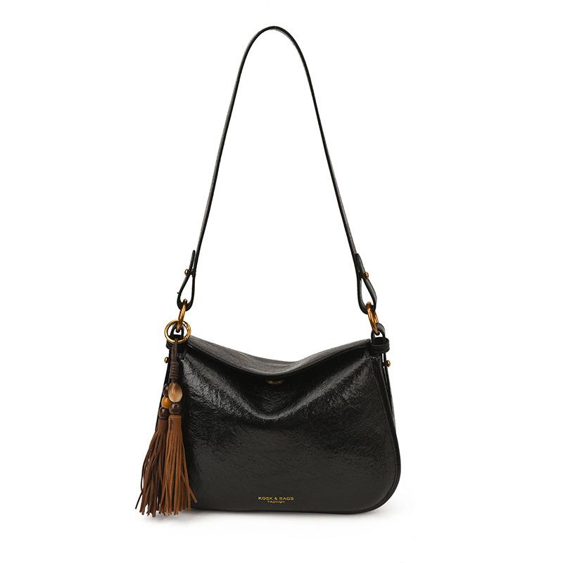 

Vintage 2025 winter new high-end fashion shoulder bag trend small square bag women s commuter versatile messenger bag no pendant чёрный