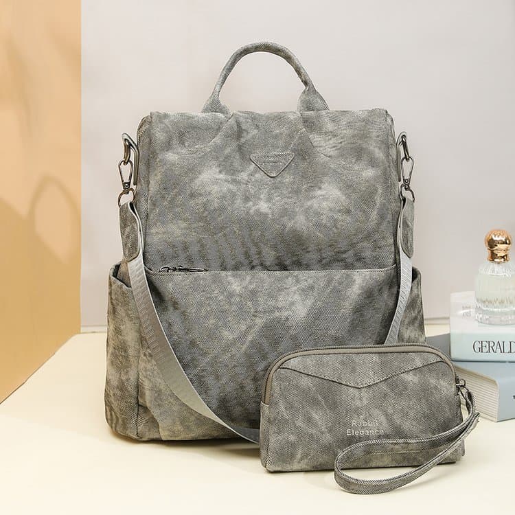 Vielseitiger Rucksack mit großem Fassungsvermögen, tragbare Umhängetasche für Damen