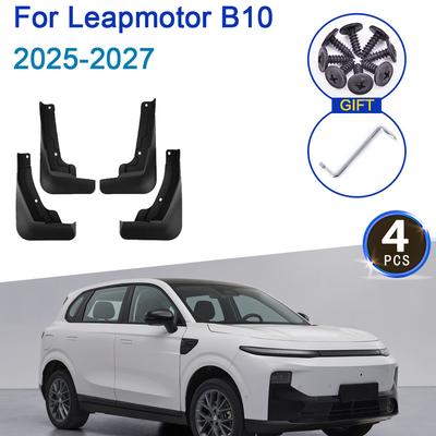 4PCS Fenders For Leapmotor B10 Accessories 2025 2026 2027 Front Rear Wheel Mud Flaps Splash Guards Mudguards Cars Accessories