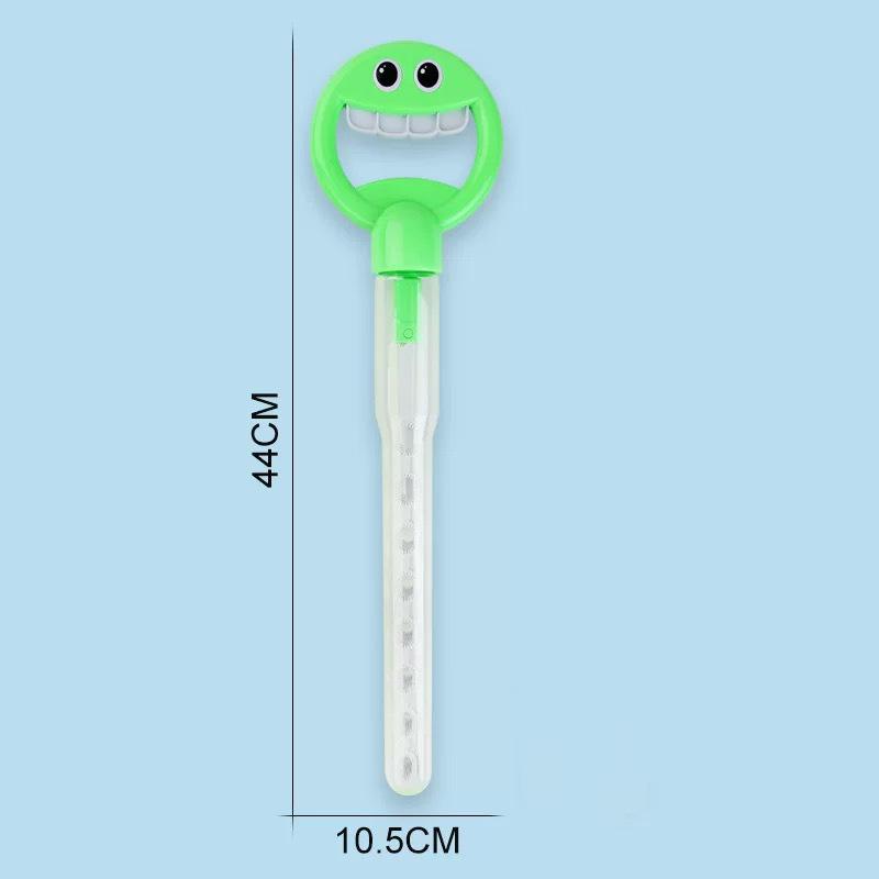 Kids Outdoor Joy with 36Holes Smiling Face Bubble Stick Maker A4