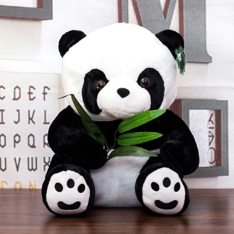 Panda Hugs Bamboo Doll Plush Toys and E-commerce Dolls and Rag Dolls National Treasure Pendants
