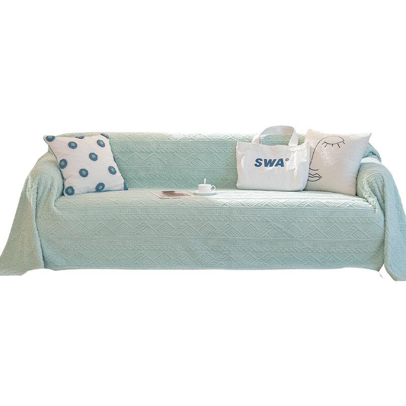 Anti-Scratch Plush Sofa Cover Winter Full Covered Soft Towel Universal Modern Simple Design High Quality