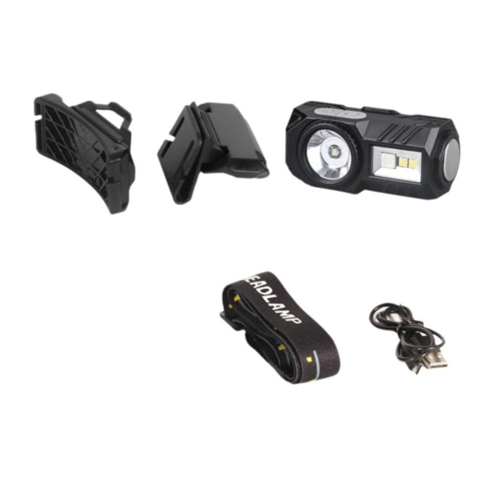 USB Rechargeable Super Bright LED Headlamp Multiple Lighting Modes Safety Mini Sensor Headlamp Windproof Multifunctional