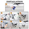 TOMALL 2pcs Skull Stickers Car Halloween Theme Scary Ghost Decal