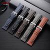 Top-grain Calfskin Leather Watch Band Quick Release 18mm 20mm 22mm Watch Straps Vintage Brown Black Cowhide Bands for Men Women
