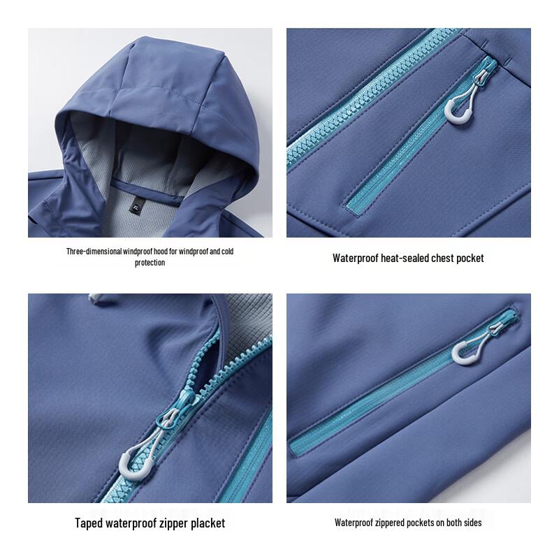 Baleno Men's S&K Series Hooded Water-Repellent Windproof Jacket