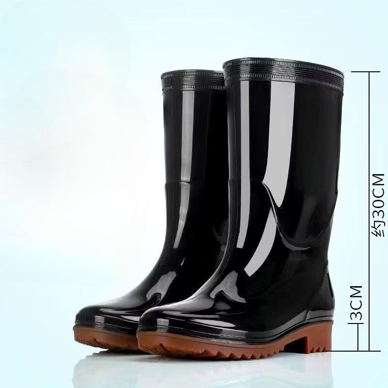 Chef Kitchen Oxfords Winter Fleece-lined Short Men's Rain Boots Warm Cheap High Quality Outdoor Comfortable Rainy Day Male Shoes