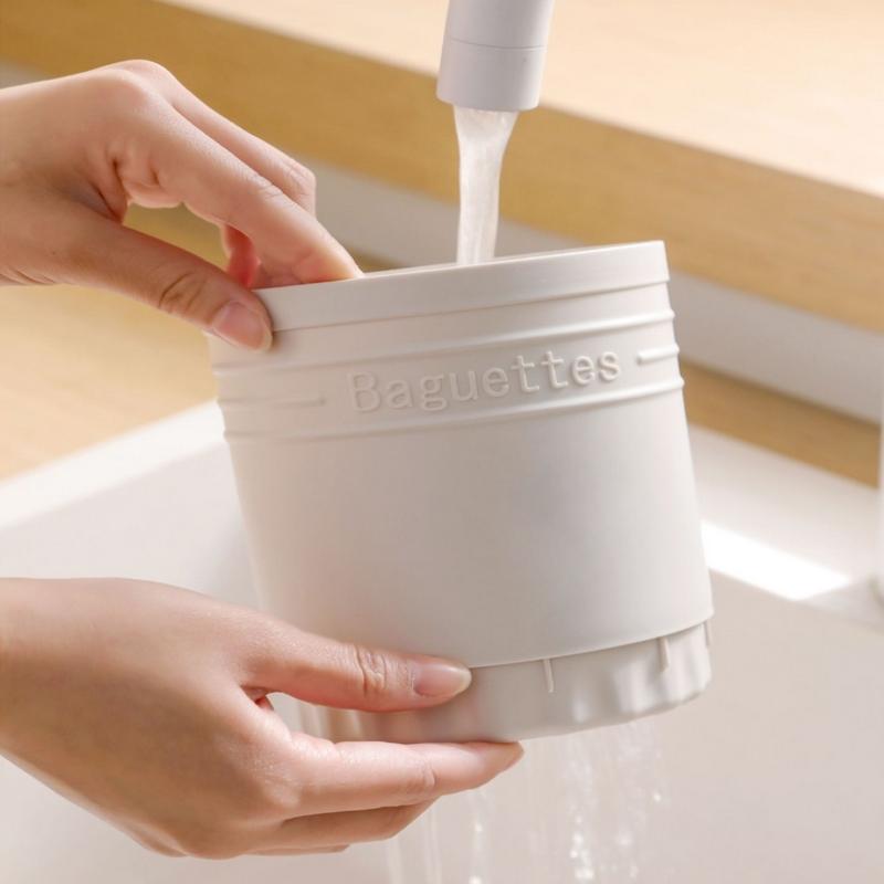 1Pcs Cutlery Storage Holder Plastic Multi Functional Drain Chopstick Tableware Knife Spoon Fork Chopstick Container Kitchen Tool