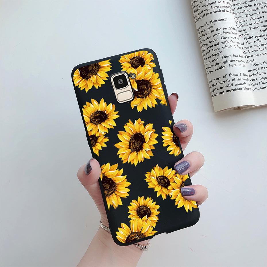 For Samsung J6 2018 Case J600F Soft Silicone Cute Love Heart Flower Cover For Samsung Galaxy J6Plus 2018 J6+ J6 Plus J610F Case