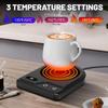 Mug Warmer,Coffee Mug Warmer with 3 Adjustable Temperature Settings,Coffee Warmer with 2-12H Auto Shutoff Functions,Easy To Clean Mug Heater for