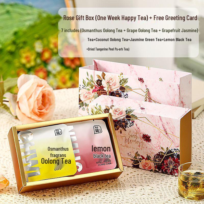 1413-Piece Floral Tea Set: Mid-Autumn Festival Gift for Employees, Mom, Teachers, and Family