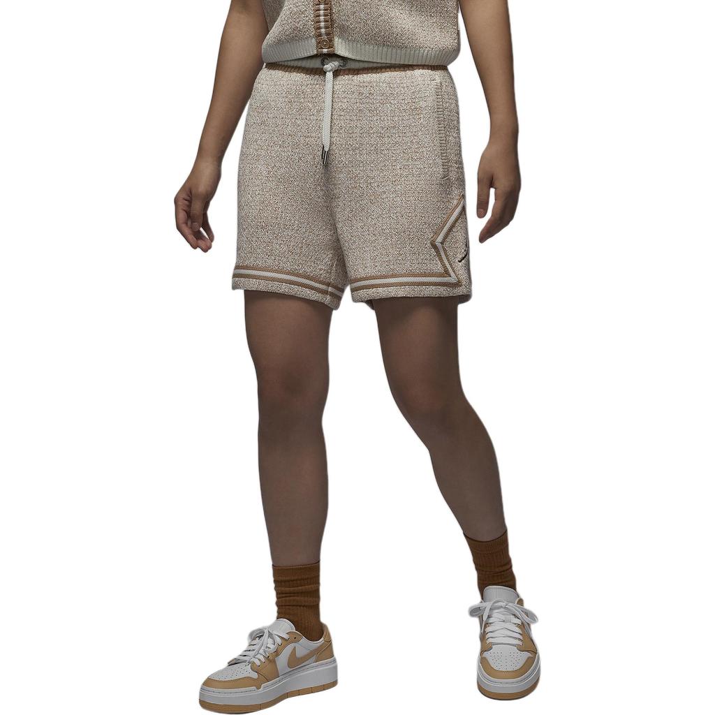 Jordan J Air Jrd Strickshorts Einfache Bequeme Sportshorts Damen Shorts Beige FV7117133