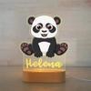 Personalized Animal Night Light - Custom Name Acrylic Lamp for Kids Bedroom Decor Baby Birthday Christmas Gift