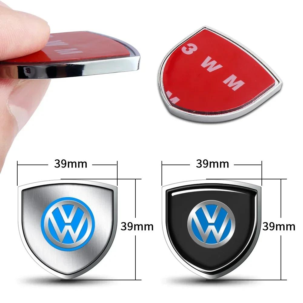 3D Metal Chrome Car Body Decoration Custom Stickers Badge Emblem For Volkswagen Golf 7 5 4 6 Passat B6 Mk4 VW Tiguan Mk7