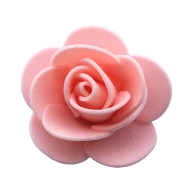 100Pcs 3.5cm Artificial Flower Foam PE Rose Heads DIY Valentine's Day Roses Wedding Candy Box Decoration