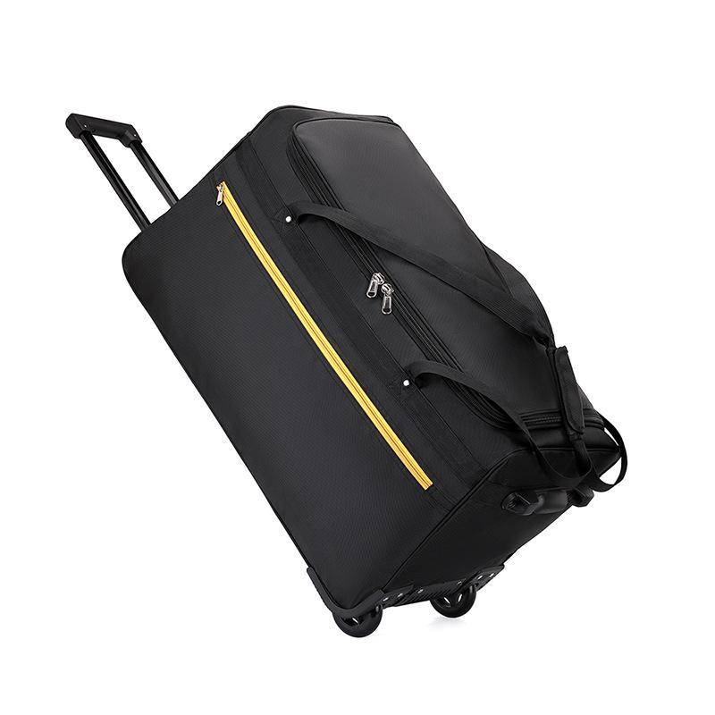 

Складная дорожная сумка Портативная дорожная сумка, сумка-тележка, дорожная сумка на колесах для улицы, спортивная сумка, сумка для хранения одежды, большая плечевая и на спину чёрный