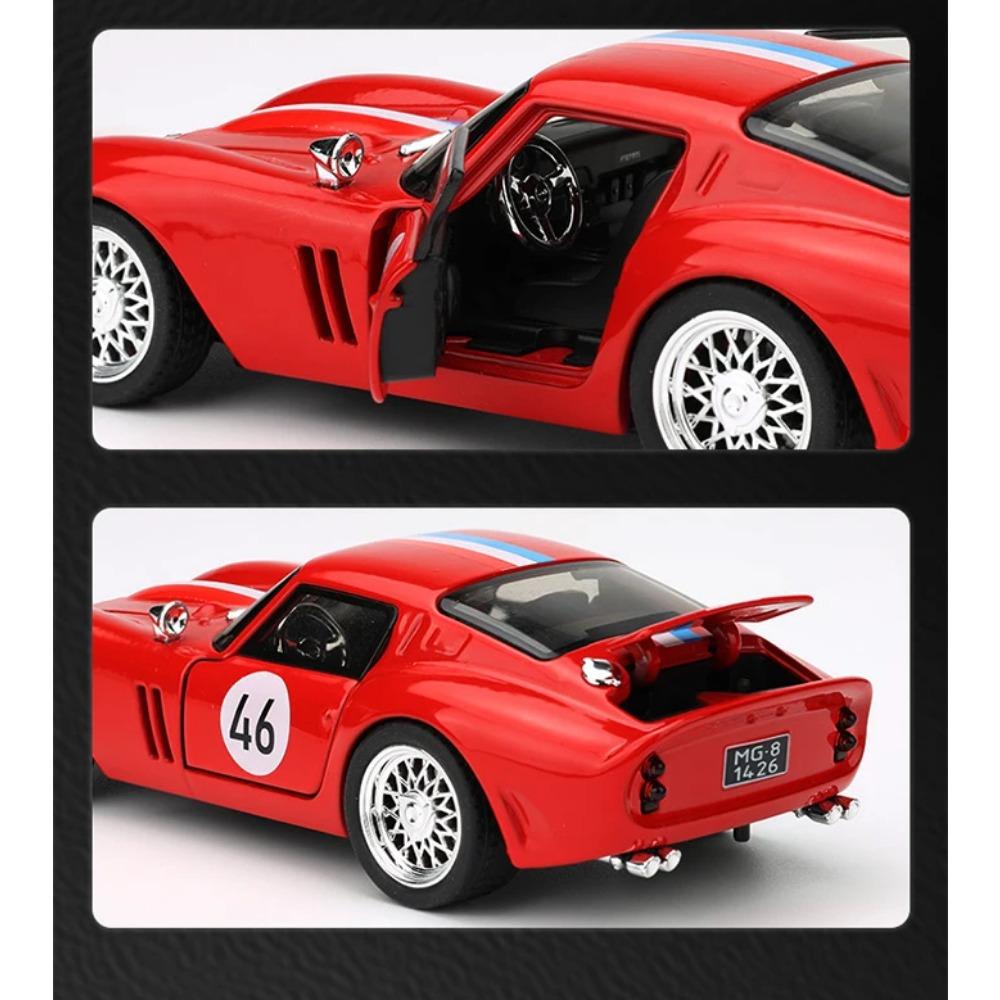 1/32 Scale Ferrari 250-GTO Car Model Simulation Alloy Super Sports Car Boy Toy Car Collection Ornaments Suitable for Giving Children Toy Gifts