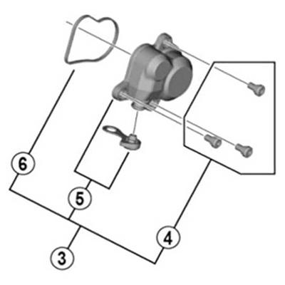 SHIMANO Repair Parts P Body Cover Unit Y3FA98020 RD-M9100