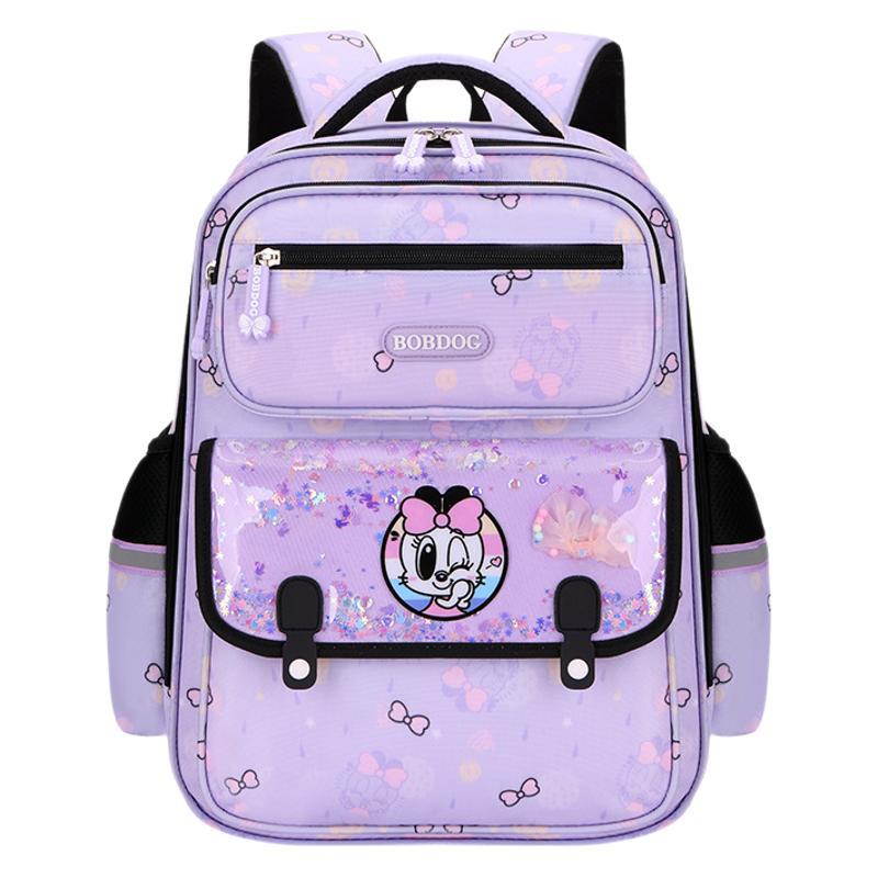 Elementary School Bag Girls Children's Burden Reduction Spine Protection Large Capacity Ultra Lightweight Bag