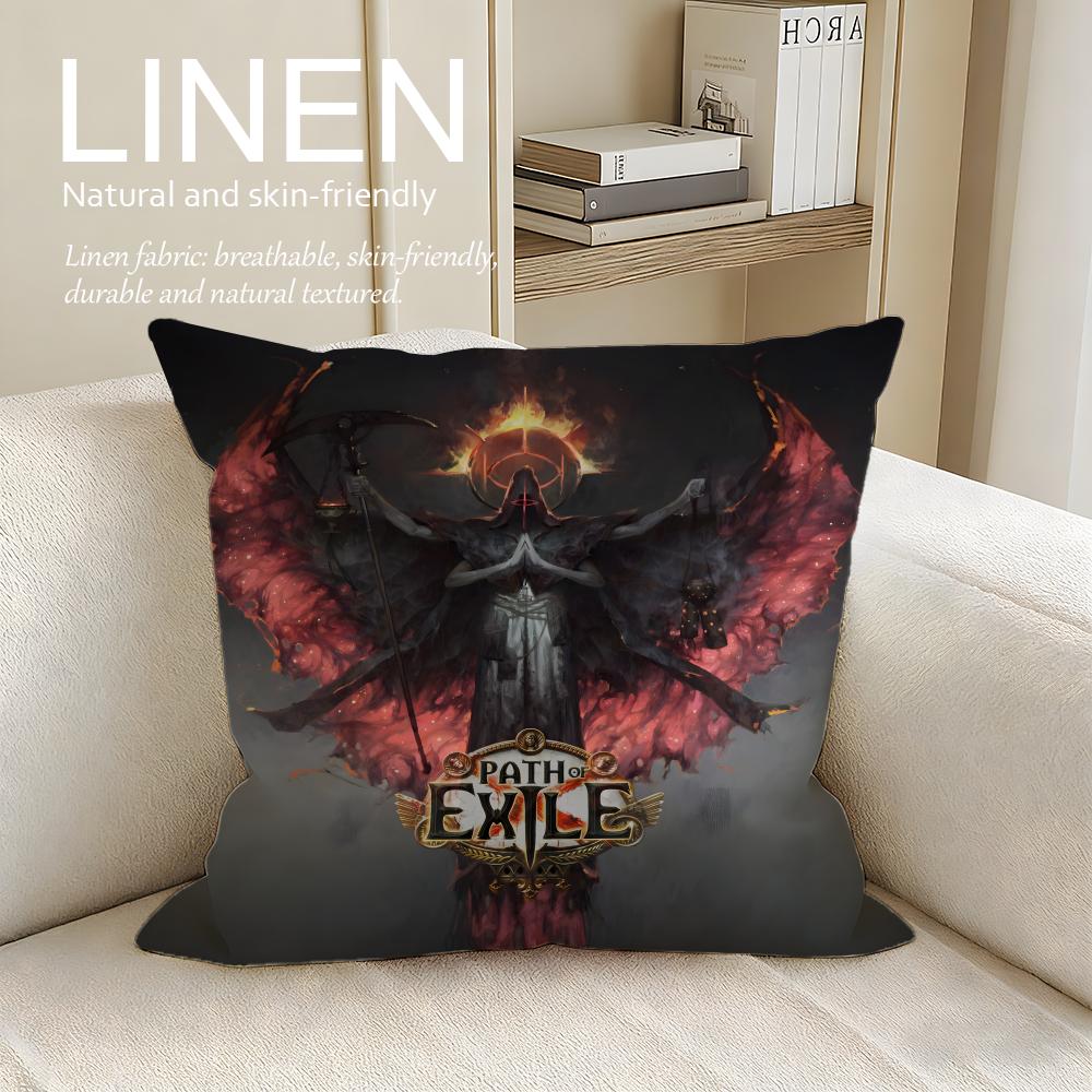 Game Path of Exile Cushion Cover Pillowcase Set Pcs x x Breathable Washable Sofa Cushion Cover