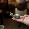 Moonlit Night Deer Ceramic Tea Pet Ornament - Chinese Creative Tea Table Accessory