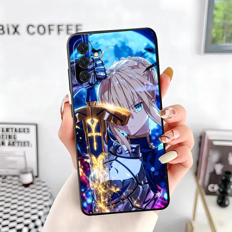 Fate Zero Stay Night Saber Soft Phone Case for Samsung A17 A37 A57 A16 A26 A36 A56 A15 A25 A35 A55 A14 A24 A34 A54 A13 A23 A33 A