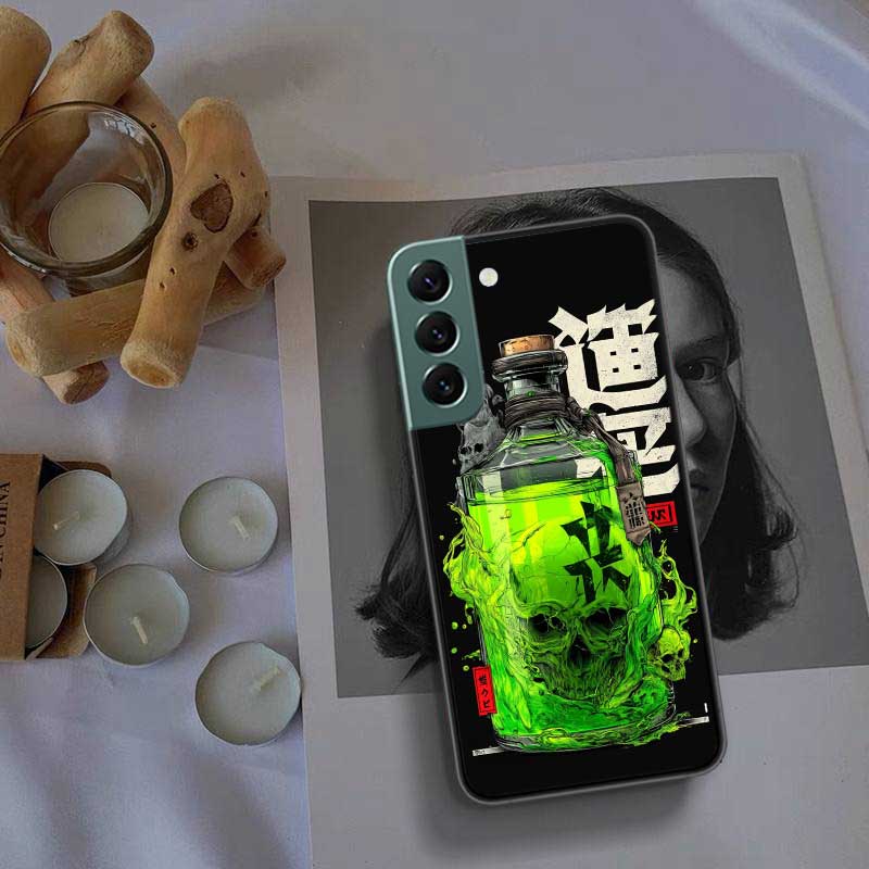 

Alcohol and Demons Phone Case For Samsung Galaxy S22 S25 Ultra S21 S10 Plus S26 Edge S20 S23 S24 FE Cover Silicone Soft TPU Samsung S25 Edge
