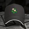 New 1pc Adjustable Sandwich Baseball Cap with Water Lily Print, Lightweight Printed Women's Hat, Pond Men's Trendy Cap, Ideal Gi