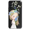 For ITEL Vision 3 Case Fashion Cat Sunflower Phone Cases For Itel S17 S 17 S661W Soft TPU Black Silicone Cover Vision3 Bumper