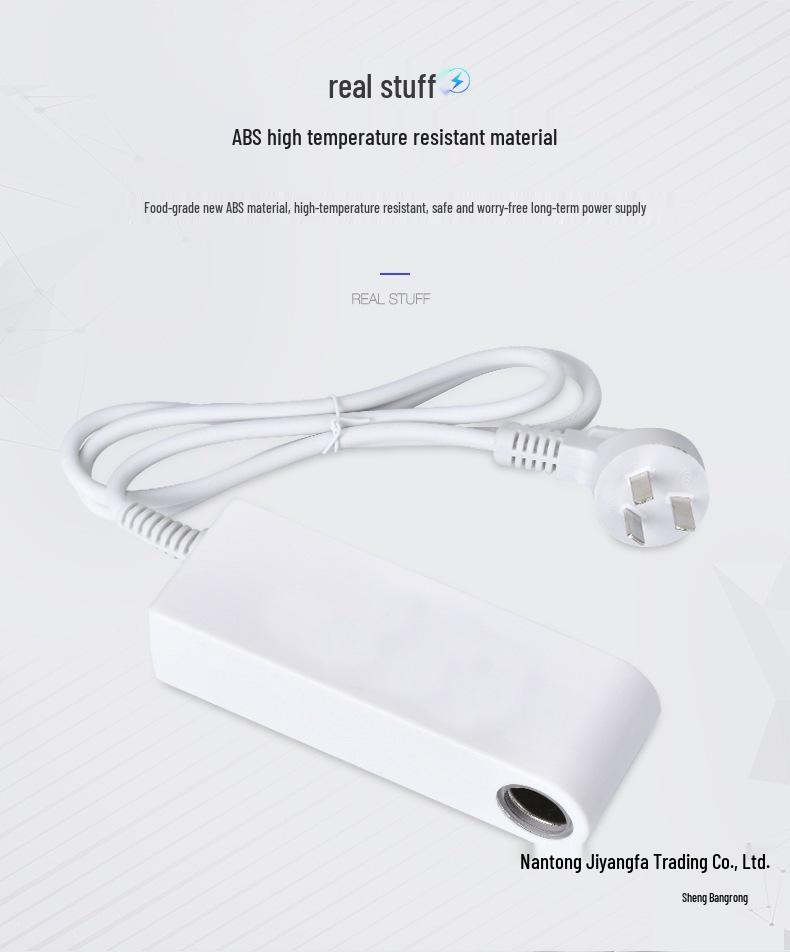 220V to 12V Converter for Car Vacuums/Refrigerators with Cigarette Lighter Adapter