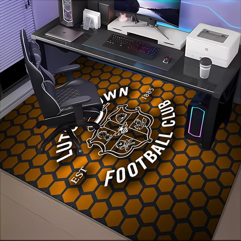 Town Football Club Printed Office Carpet Chair Cushion Entryway Rug, Rugs for Living Room, Bedroom Christmas gifts