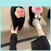 Cute Cartoon Plush Fuzzy Slippers For Women Versatile Comfort And Stylish Design For Fall And Winter