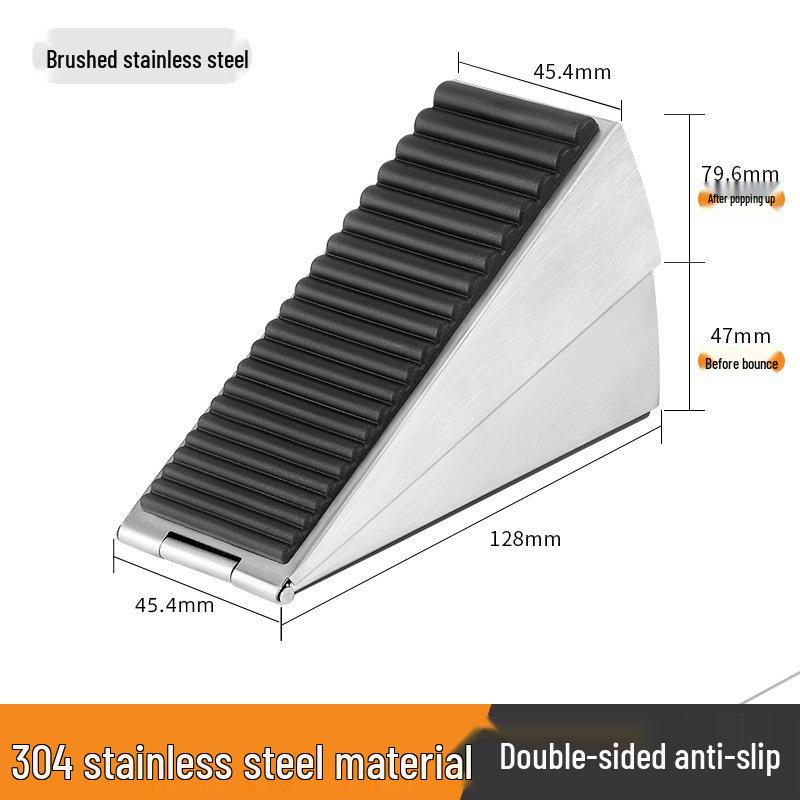 Adjustable Spring Door Stopper - Anti-Collision Door Blocker, Windproof and Heightened Door Wedge.