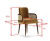 Nordic Solid Wood Armchair Rattan Living Room Chairs Home Furniture Designer Hotel Dining Chair Model Room Negotiation Chair