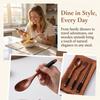3 Pcs/Set Lightweight Wooden Chopsticks Set With Thread Dining Tableware Set  Camping Use
