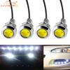 4pcs Auto DRL12V Led Eagle Eye Silver Shell Bulb DayTime Running Turn Signal Lights 18mm Backup Reversing Parking Lamp Fog Light