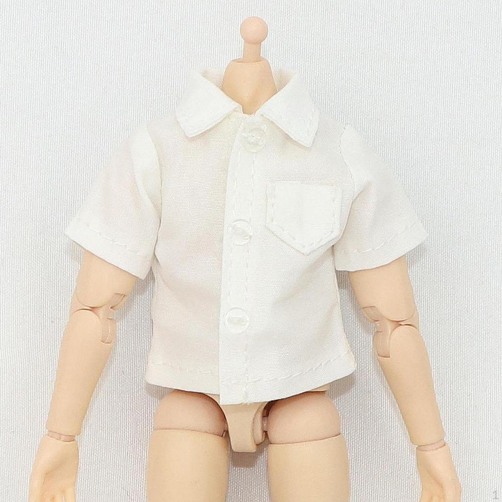 1/12 Scale Figure Short Sleeved Shirt Costume, Miniature Handmade Doll Clothes for 6" Model